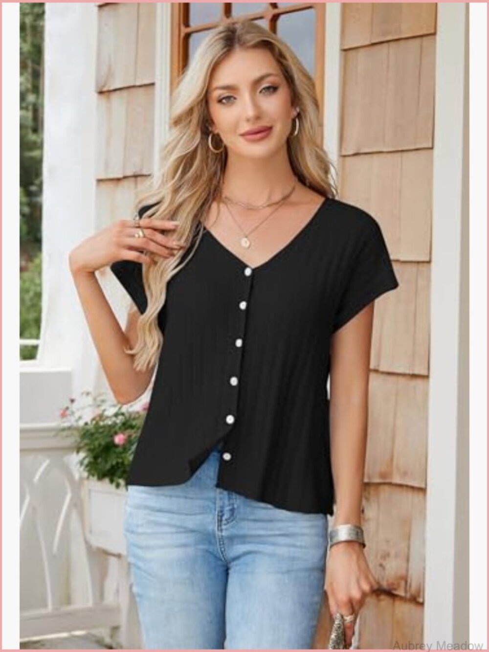 Lightweight Knit Cardigan Vest Cap Sleeve V-Neck Button Down Casual Top Summer - Picture 4 of 5
